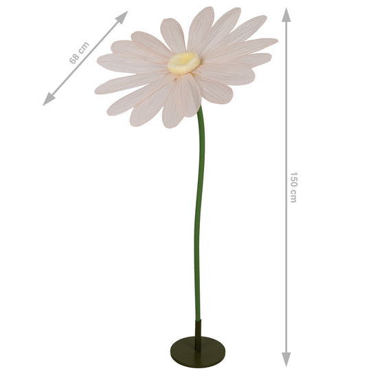 Margareta artificiala D68xH150 cm piersica gigant XXL fara suport