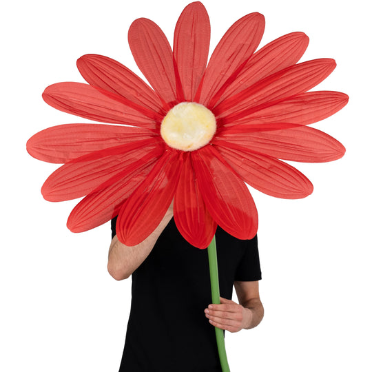 Margareta artificiala D68xH150 cm rosie gigant XXL fara suport