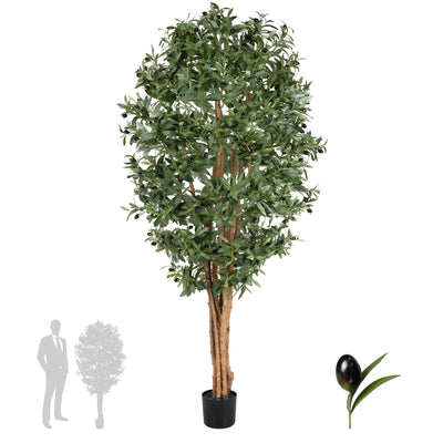 Maslin artificial H180cm cu masline si 4160 frunze