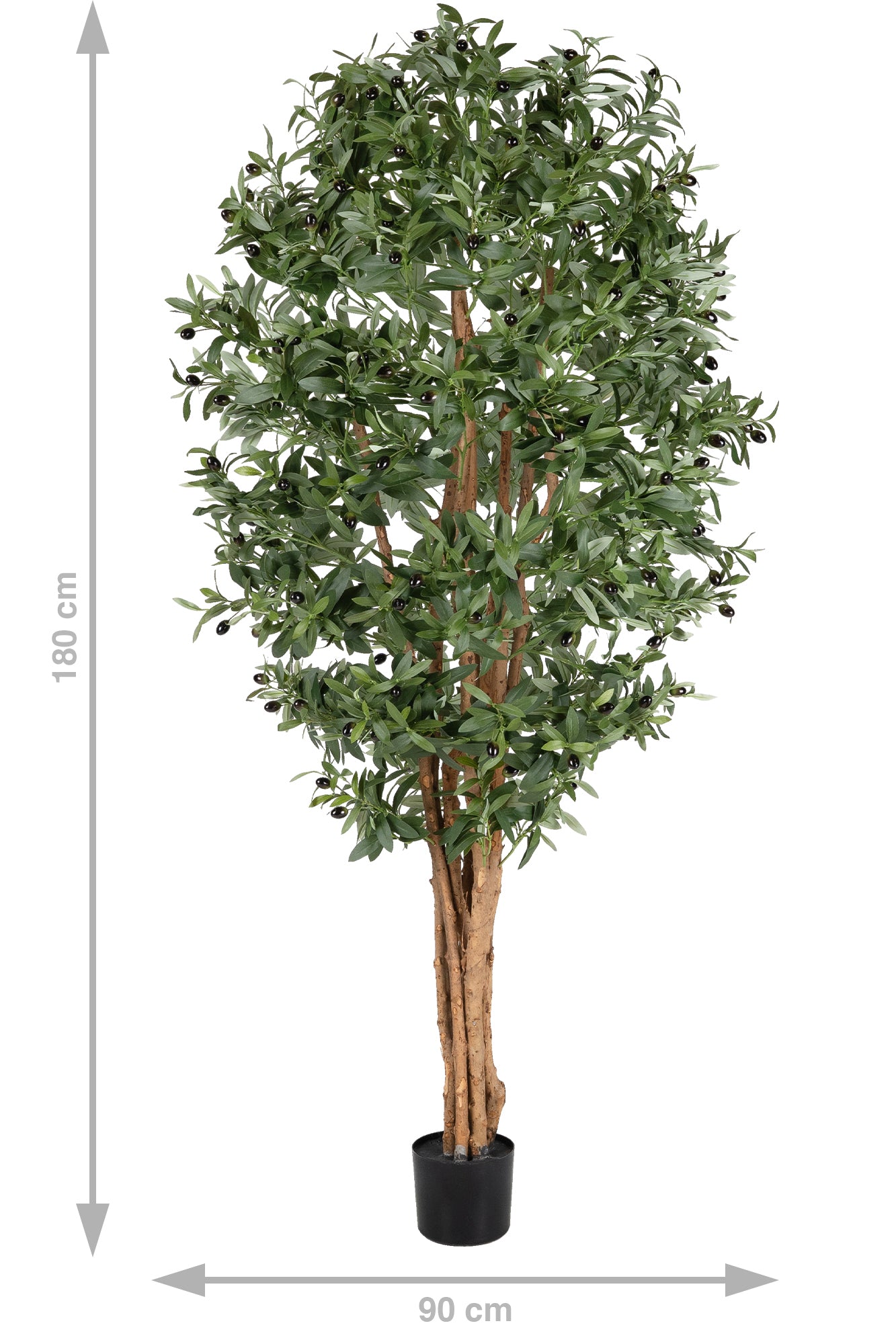 Maslin artificial H180cm cu masline si 4160 frunze