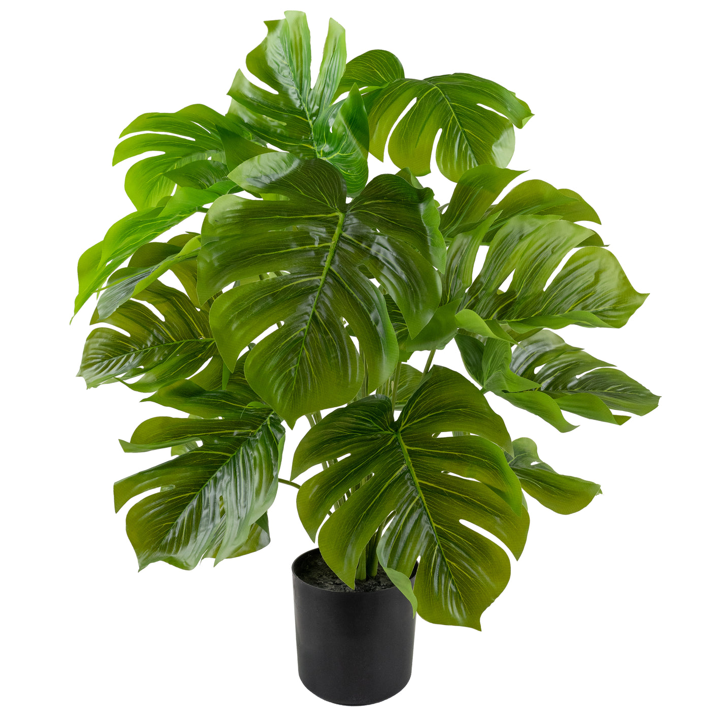 Monstera artificiala 50 cm cu 18 frunze