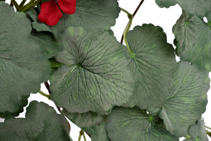 Muscata artificiala curgatoare 130 cm cu 570 frunze si 85 flori rosii