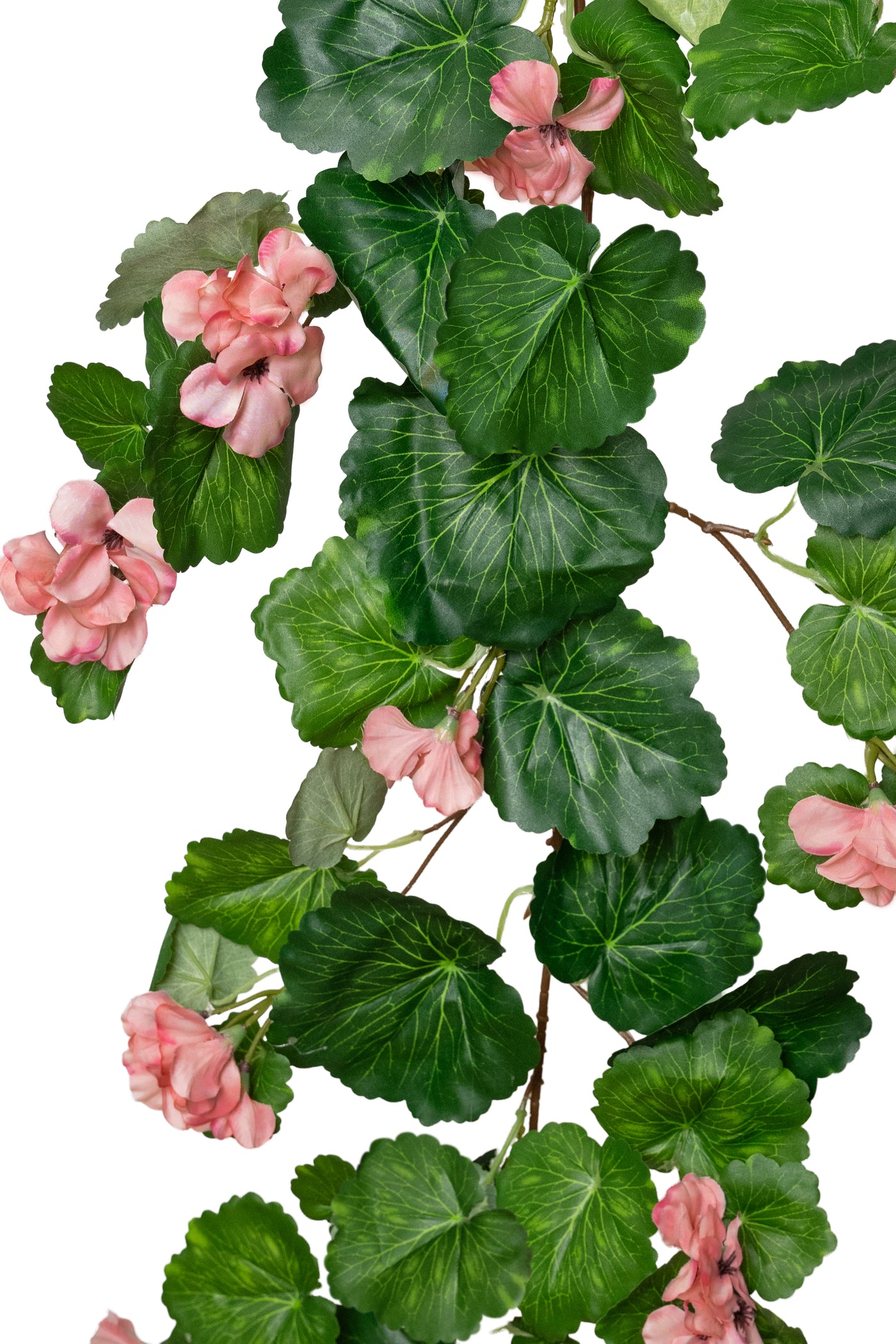 Muscata artificiala curgatoare 170cm cu 130 frunze verde si 33 flori roz