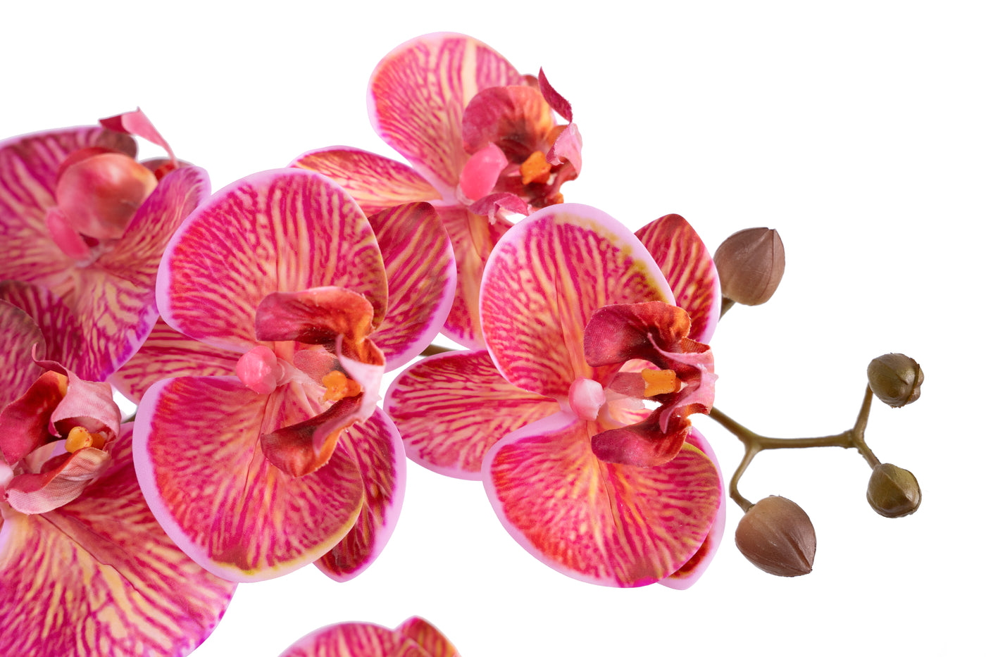 Orhidee artificiala cyclame cu aspect natural H66 cm cu 9 tulpini