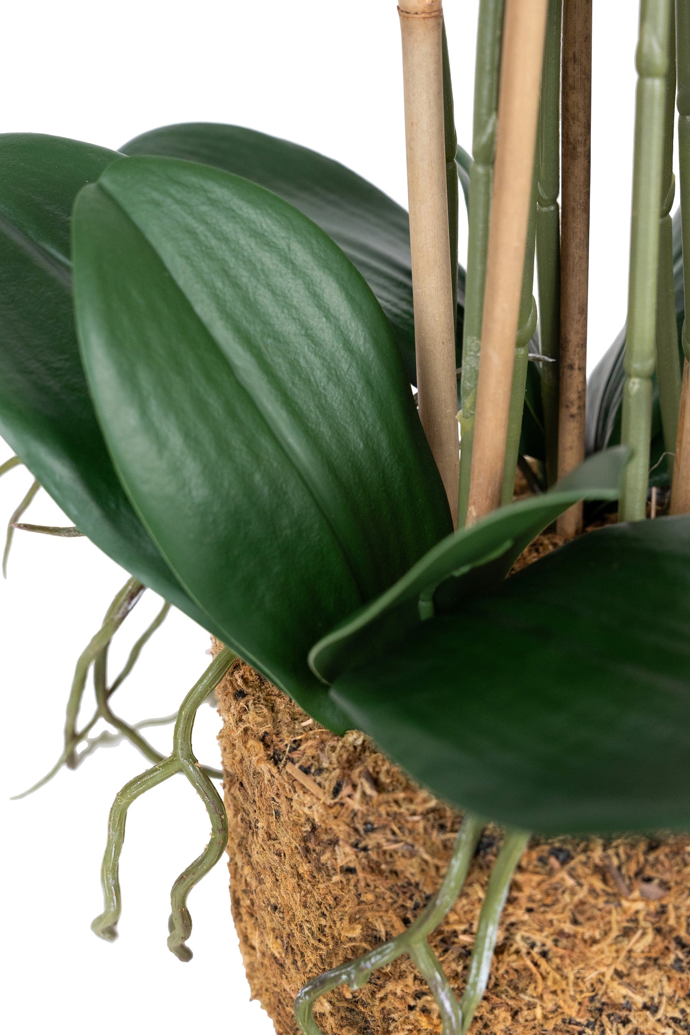 Orhidee artificiala mov cu aspect natural H68 cm cu 9 tulpini