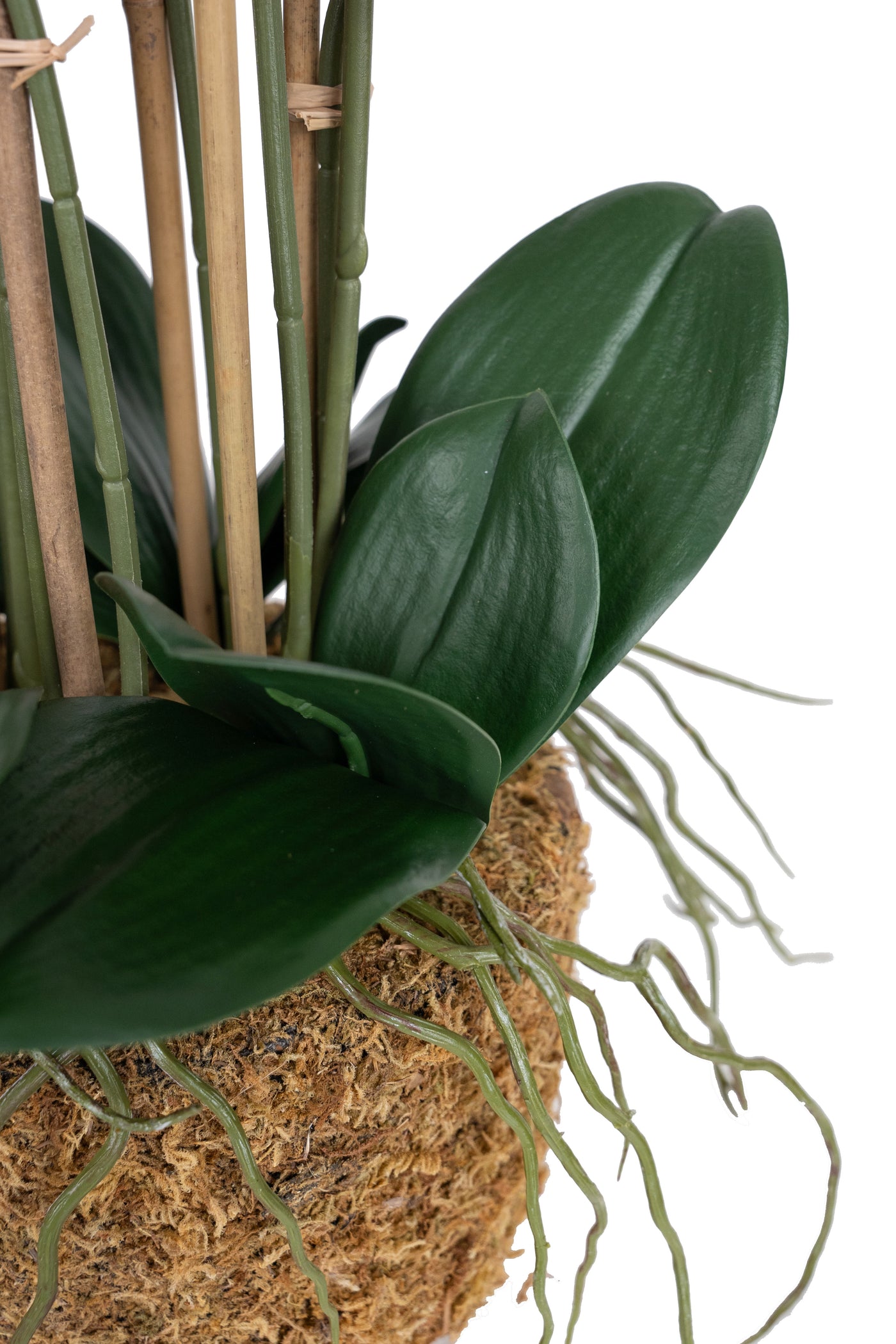 Orhidee artificiala mov cu aspect natural H71 cm cu 9 tulpini