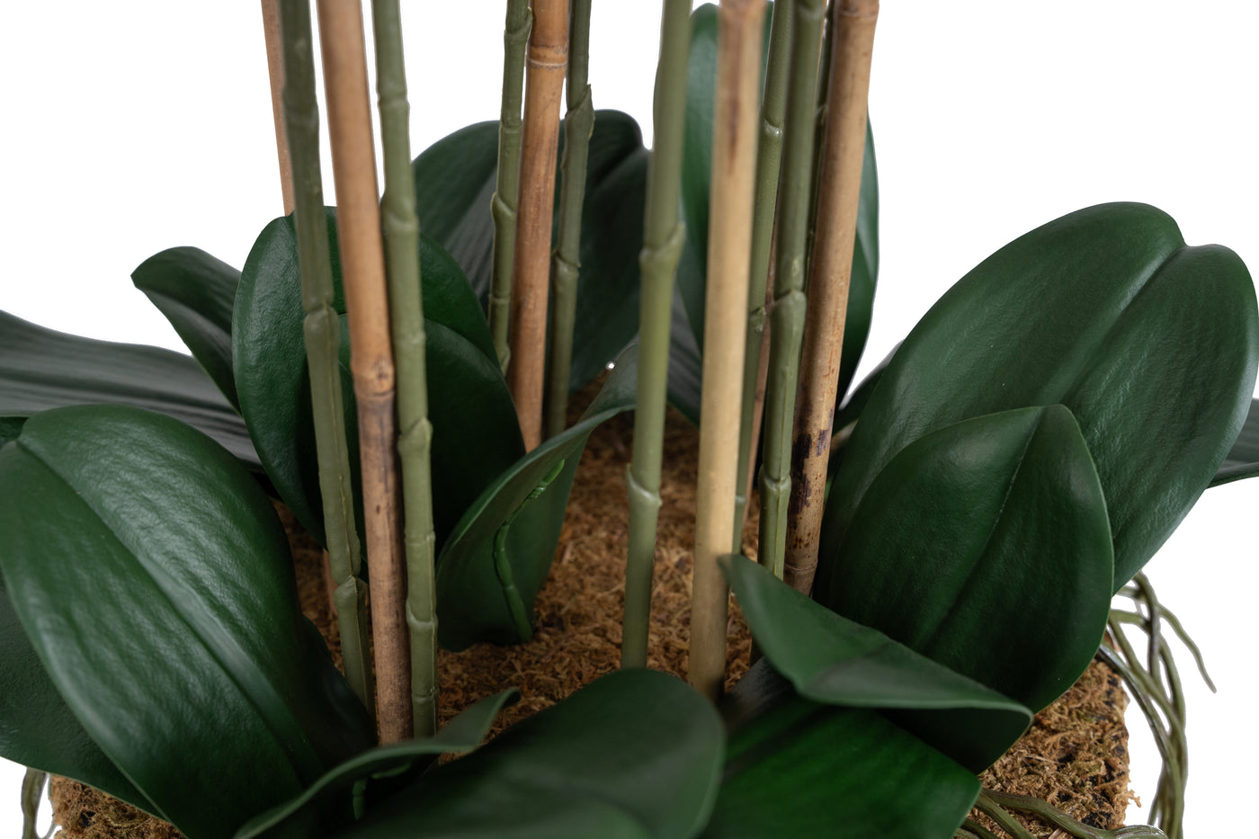 Orhidee artificiala mov cu aspect natural H95 cm cu 9 tulpini