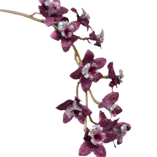 Orhidee artificiala mov Cymbidium Xmas D8x7xH80 cm