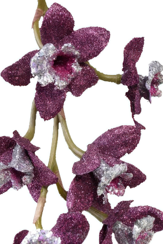 Orhidee artificiala mov Cymbidium Xmas D8x7xH80 cm