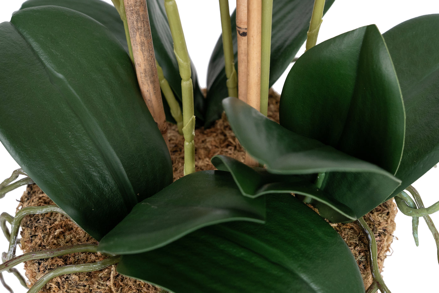 Orhidee artificiala mov deschis cu aspect natural H59 cm cu 6 tulpini