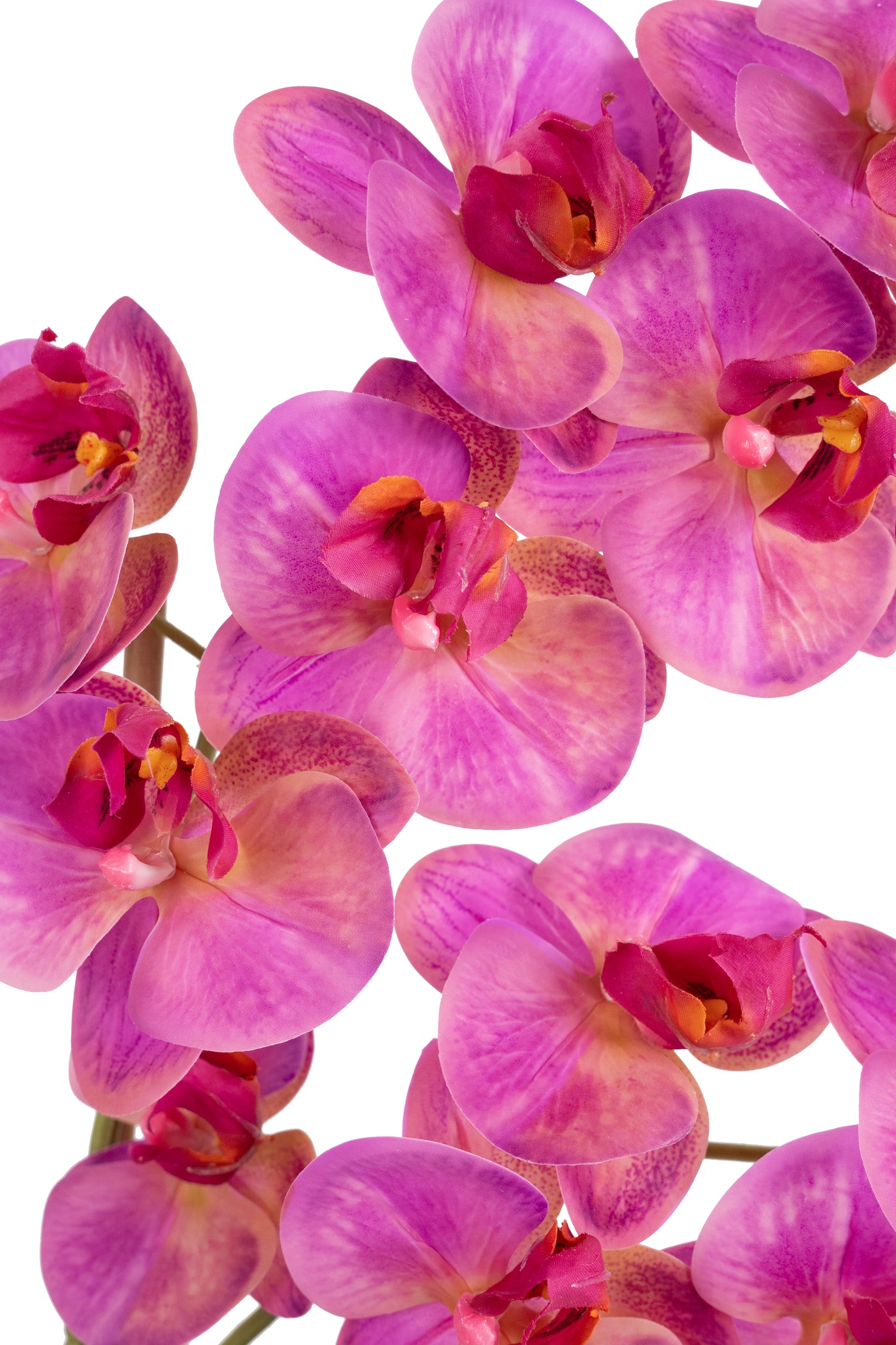 Orhidee artificiala roz cu aspect natural H54 cm cu 3 tulpini