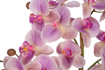 Orhidee artificiala roz cu aspect natural H59 cm cu 5 tulpini