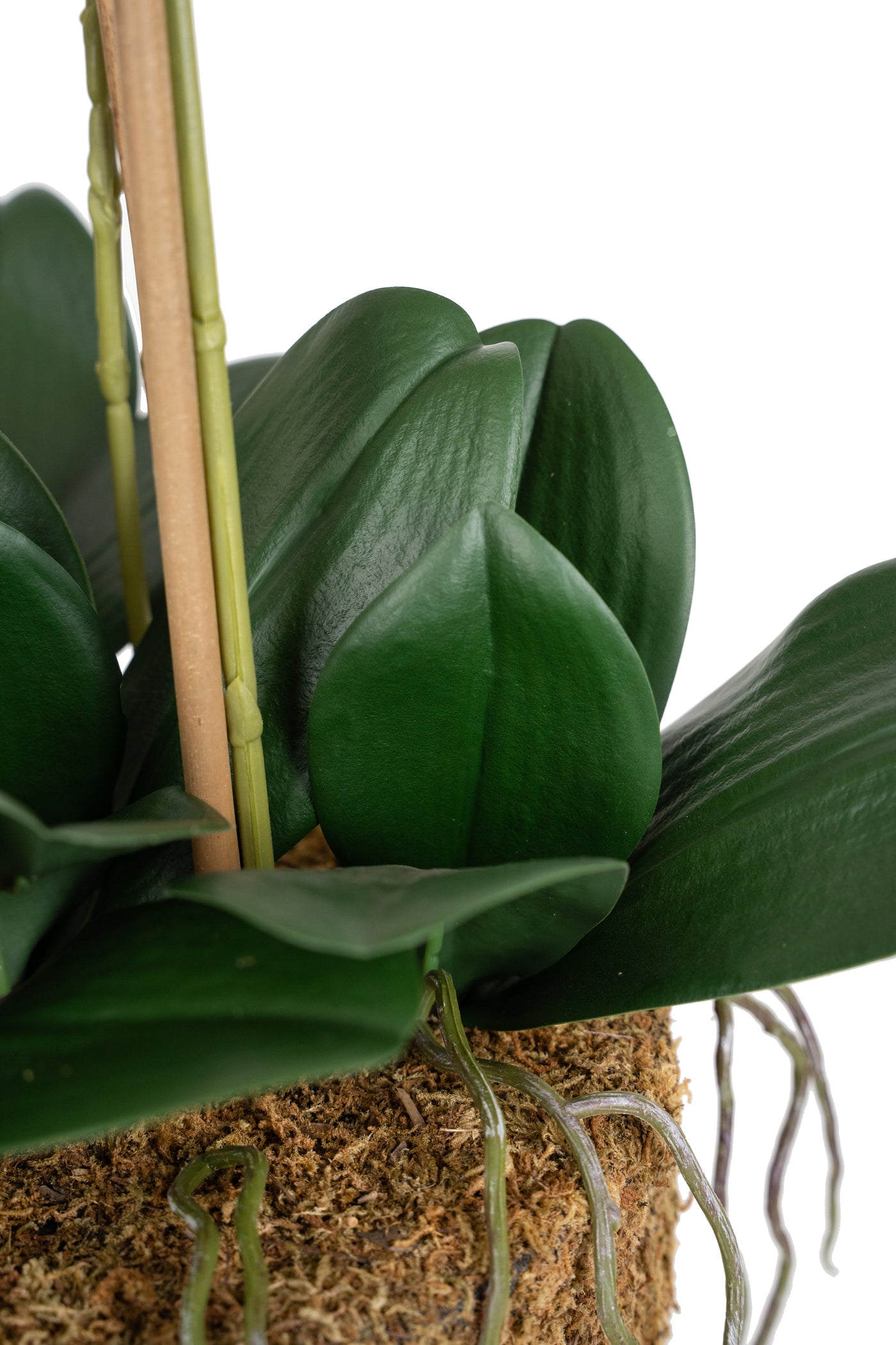 Orhidee artificiala roz cu aspect natural H66 cm cu 7 tulpini