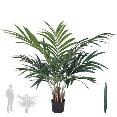 Palm artificial H120cm Kentia cu 12 frunze