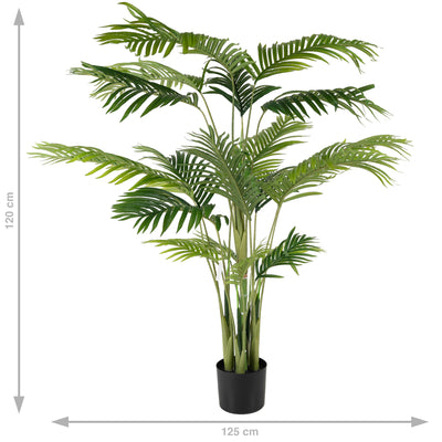 Palm artificial H120cm Kentia cu 20 frunze