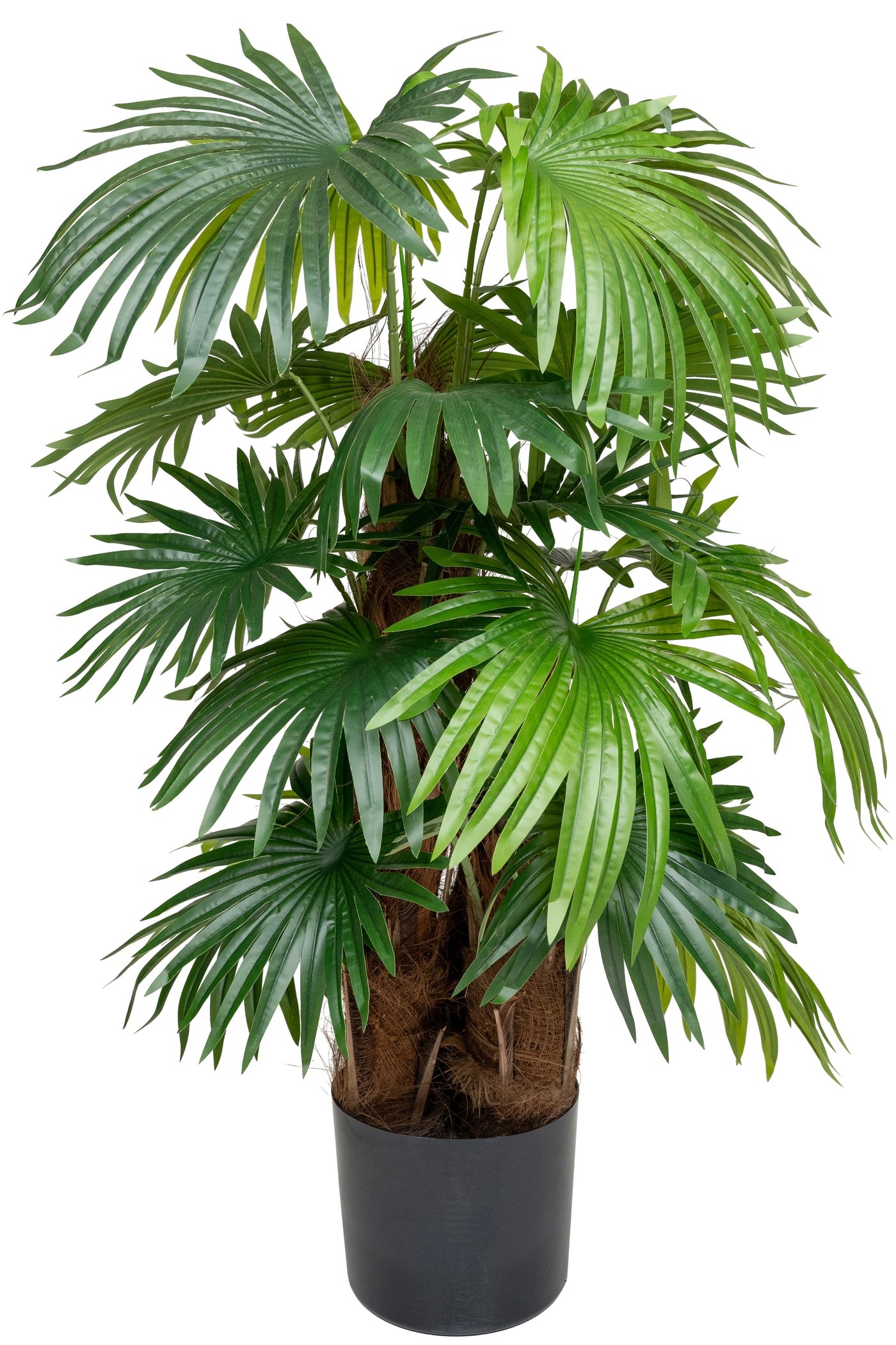 Palm artificial H130cm Chamaerops humilis cu 21 frunze