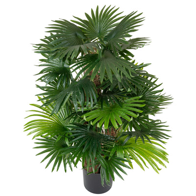 Palm artificial H130cm Chamaerops humilis cu 38 frunze