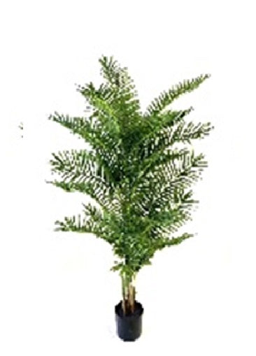 Palm artificial H150cm Areca cu 3 tulpini si 10 frunze