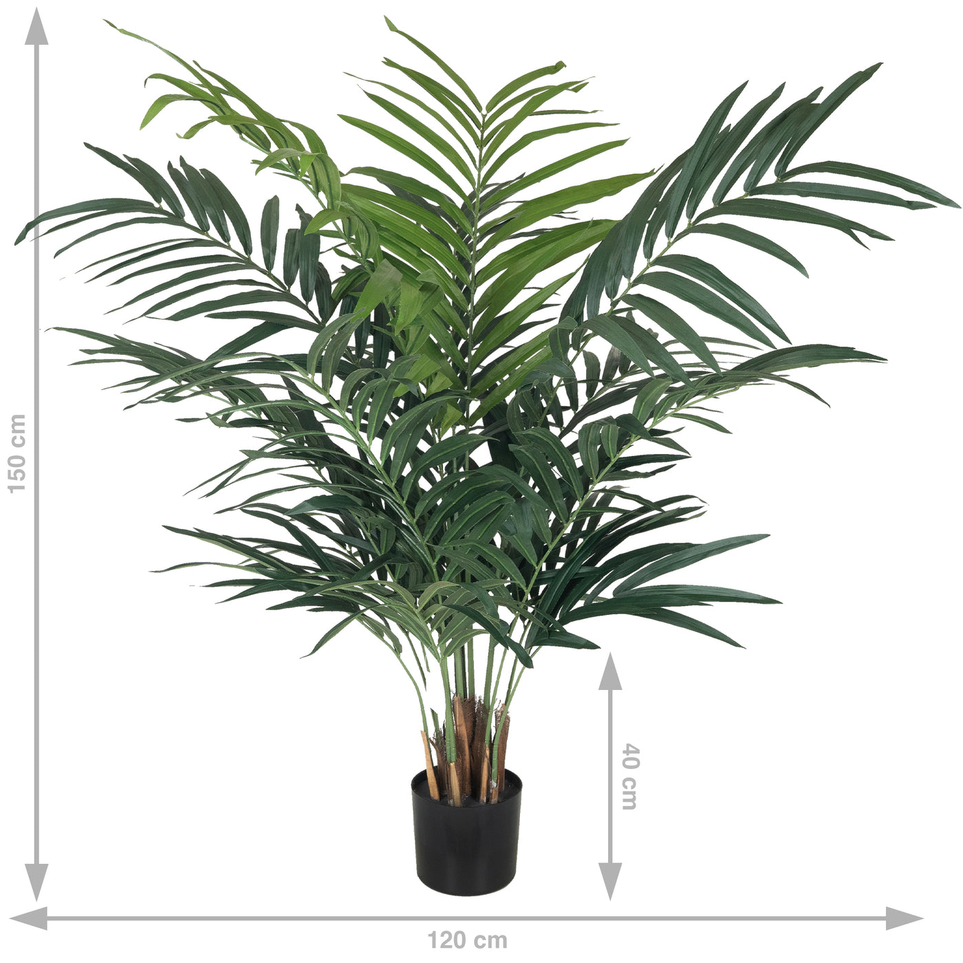 Palm artificial H150cm Kentia cu 16 frunze