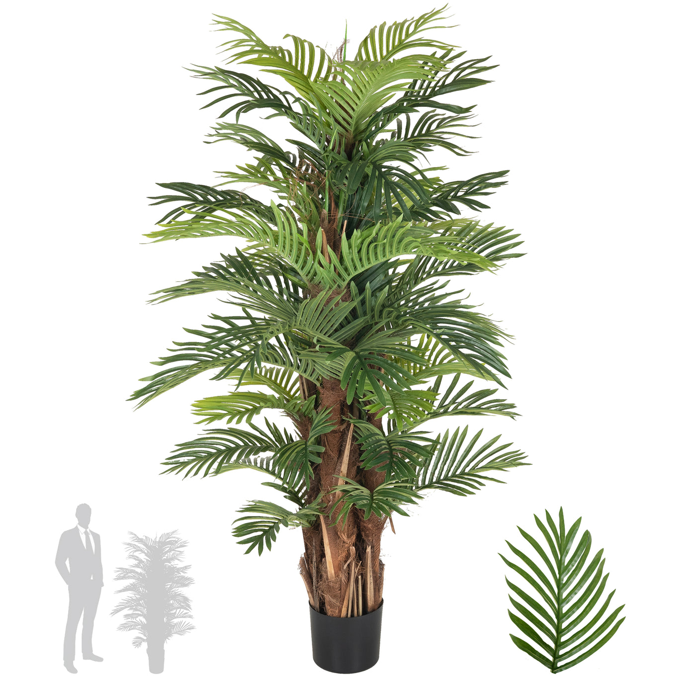 Palm artificial H160cm Areca cu 48 frunze