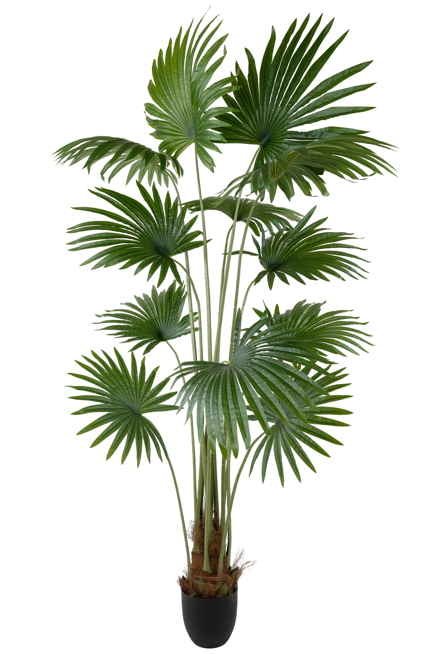 Palm artificial H160cm Washingtonia robusta cu 12 frunze