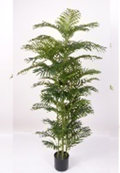 Palm artificial H180cm Areca mini cu 7 tulpini si 69 frunze