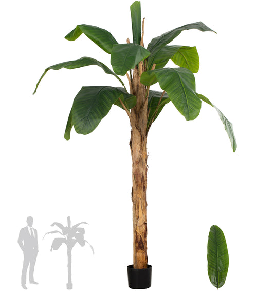 Palm artificial H180cm Banan cu 11 frunze