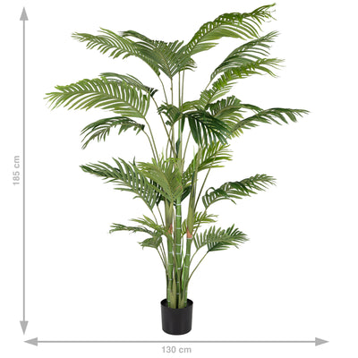 Palm artificial H185cm Kentia cu 26 frunze