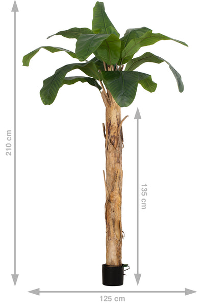 Palm artificial H210cm Banan cu 13 frunze