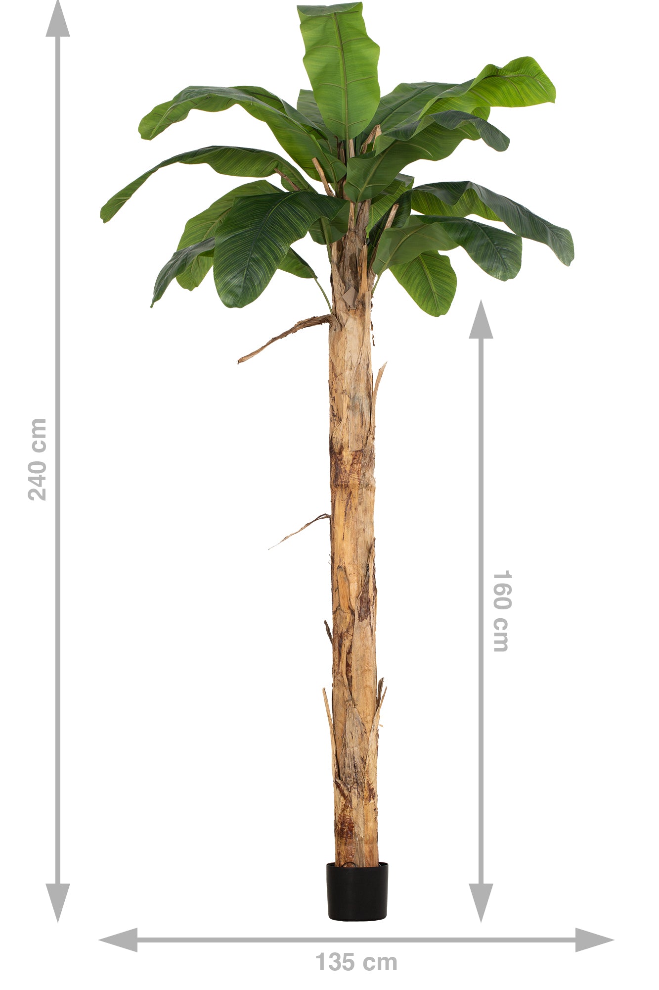 Palm artificial H240cm Banan cu 16 frunze