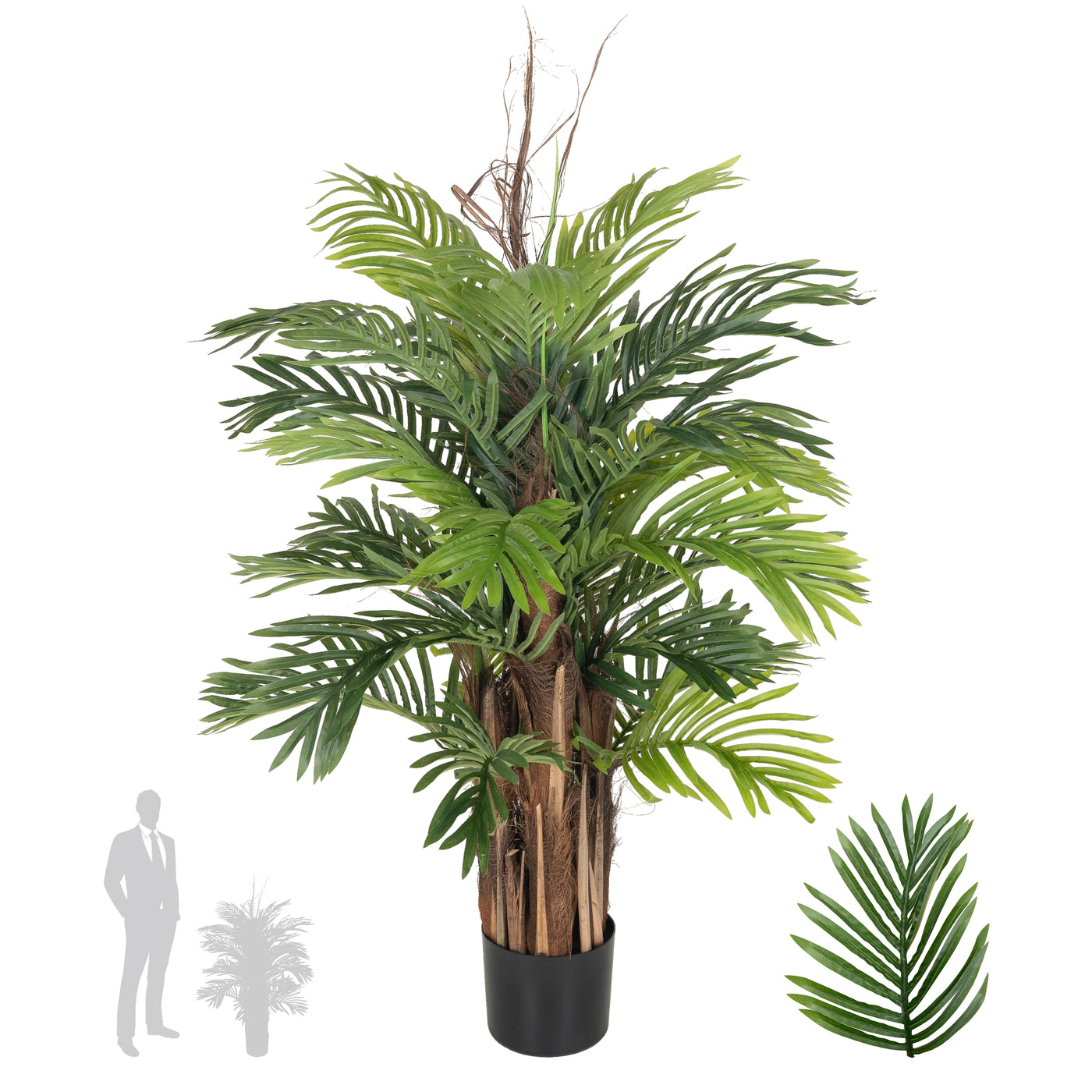 Palm artificial H110cm Areca cu 28 frunze