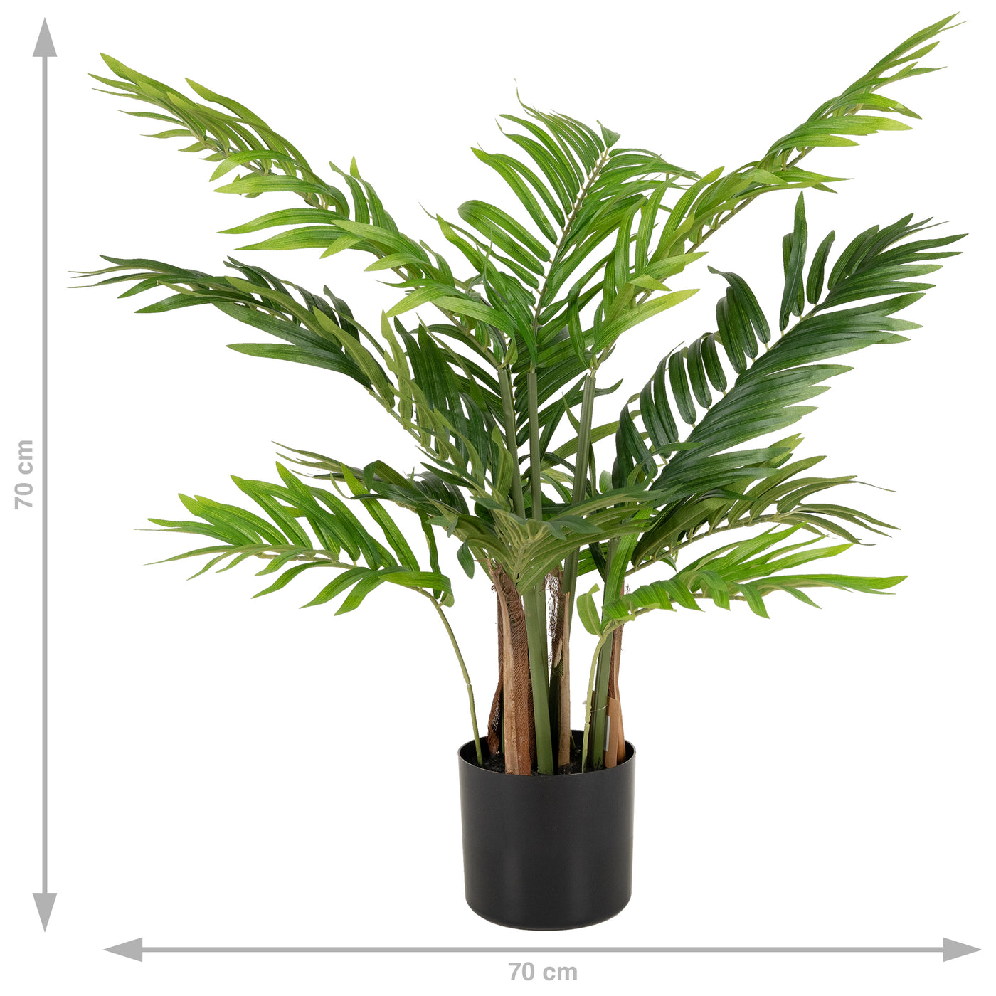 Palmier artificial Areca cu 324 frunze H70 cm