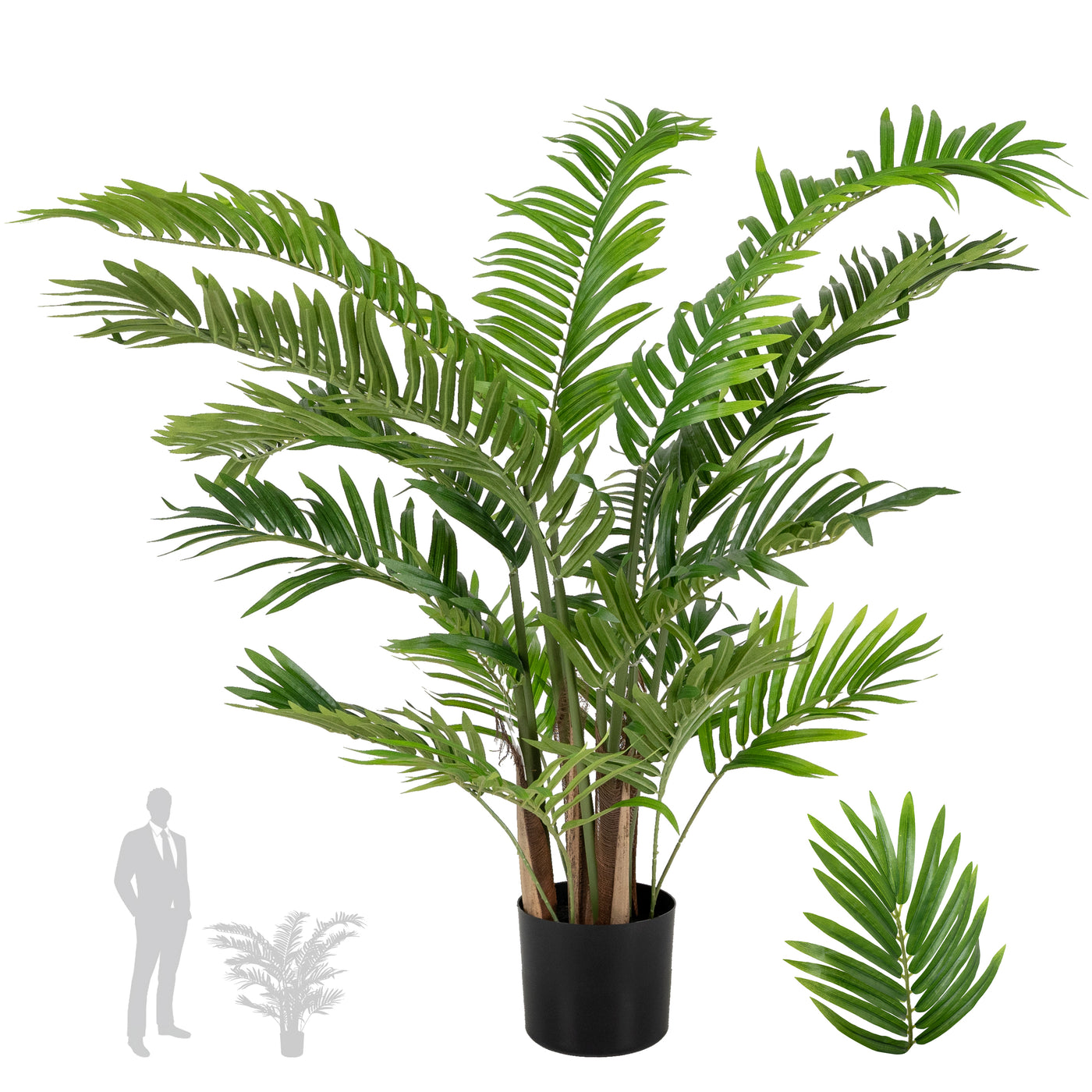 Palmier artificial Areca cu 525 frunze H90cm