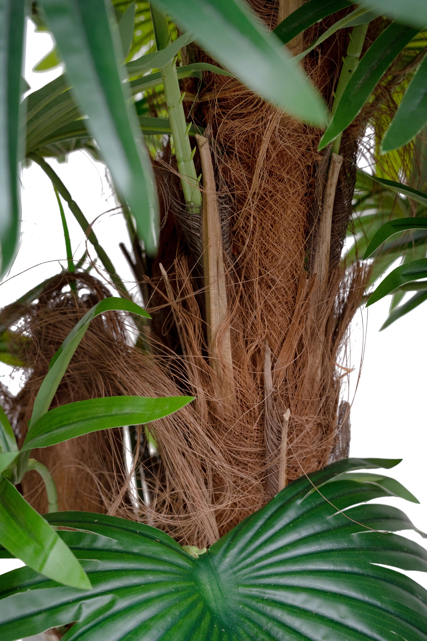 Palm artificial H130cm Chamaerops humilis cu 21 frunze