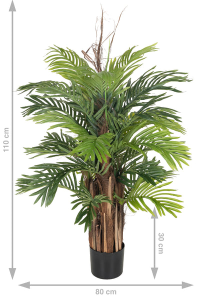 Palmier artificial H110cm Areca cu 28 frunze