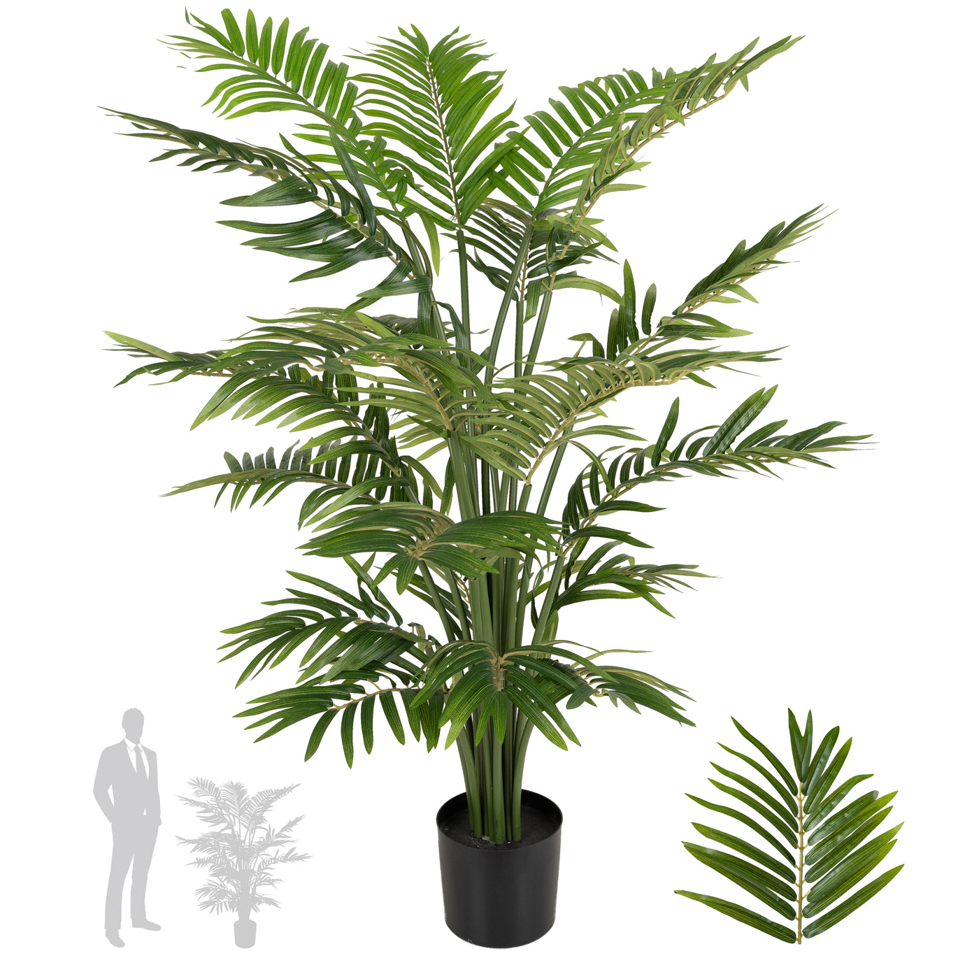 Palmier artificial H120cm Areca cu 639 frunze