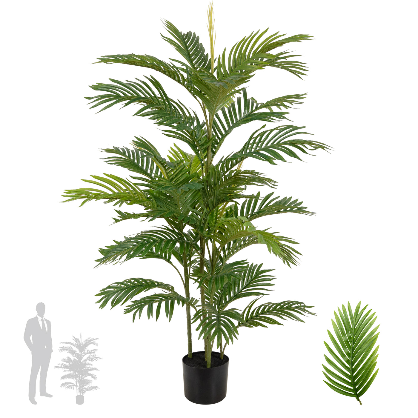 Palmier artificial H120cm Areca mini cu 36 frunze