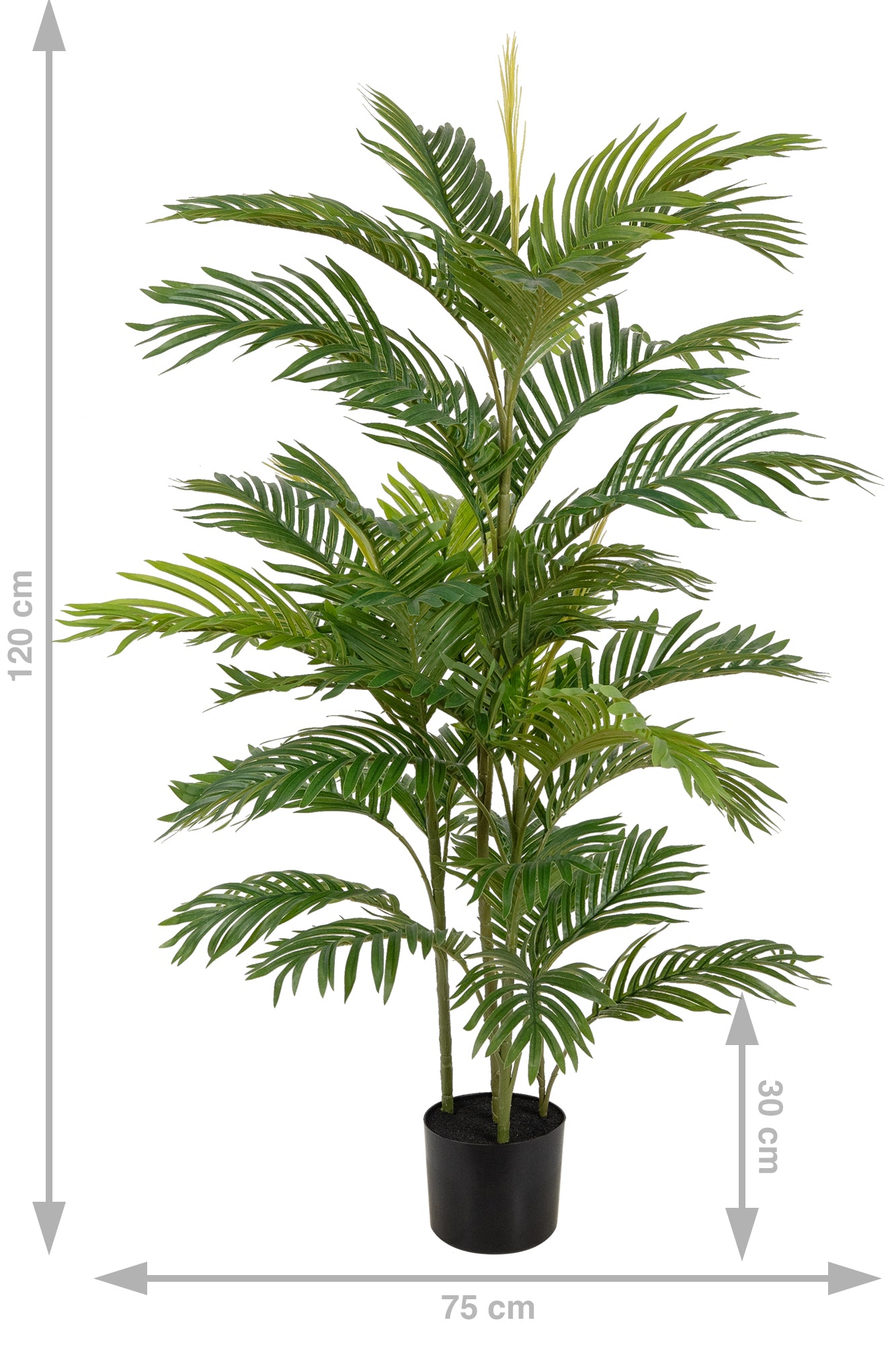 Palmier artificial H120cm Areca mini cu 36 frunze