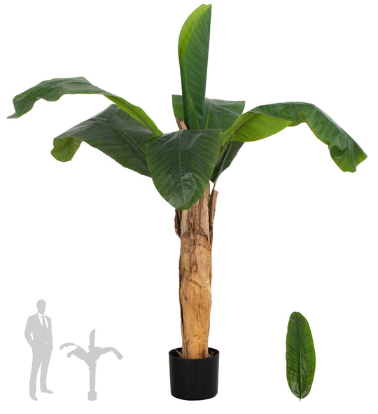 Palmier artificial H120cm Banan cu 7 frunze
