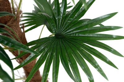 Palmier artificial H120cm Chamaerops humilis cu 15 frunze