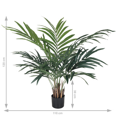 Palmier artificial H120cm Kentia cu 12 frunze