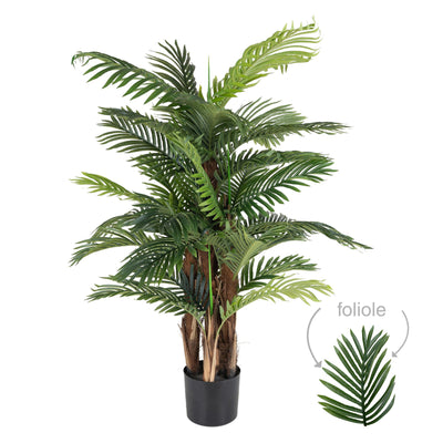 Palmier artificial H130cm Areca cu 36 frunze(circa 1263 foliole)
