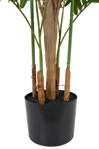 Palmier artificial H130cm Areca cu 7 tulpini si 7 frunze