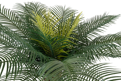 Palmier artificial H130cm Phoenix roebelenii cu 24 frunze cu protectie UV