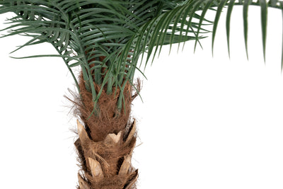 Palmier artificial H130cm Phoenix roebelenii cu 24 frunze cu protectie UV