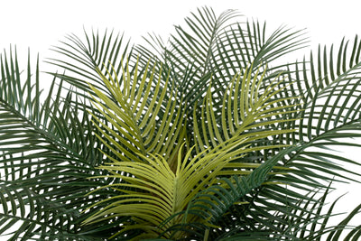 Palmier artificial H130cm Phoenix roebelenii cu 24 frunze cu protectie UV