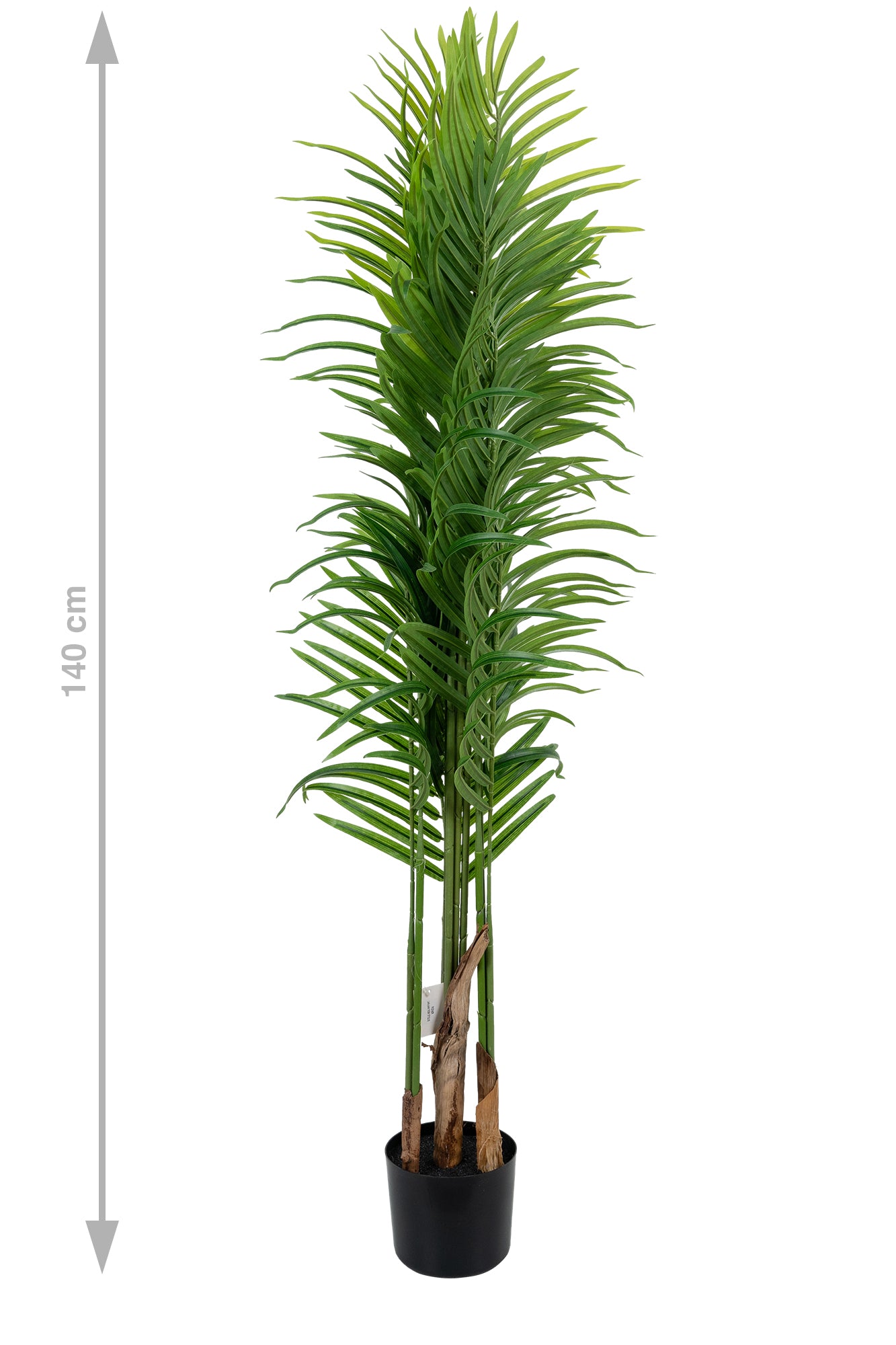 Palmier artificial H140cm Lady palm cu 13 tulpini si 13 frunze