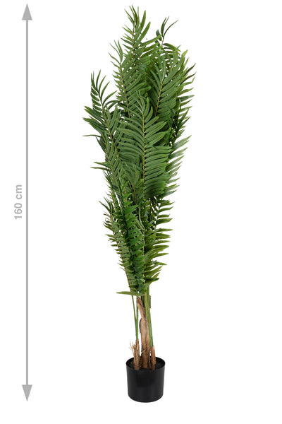 Palmier artificial H150cm Areca cu 10 tulpini si 10 frunze