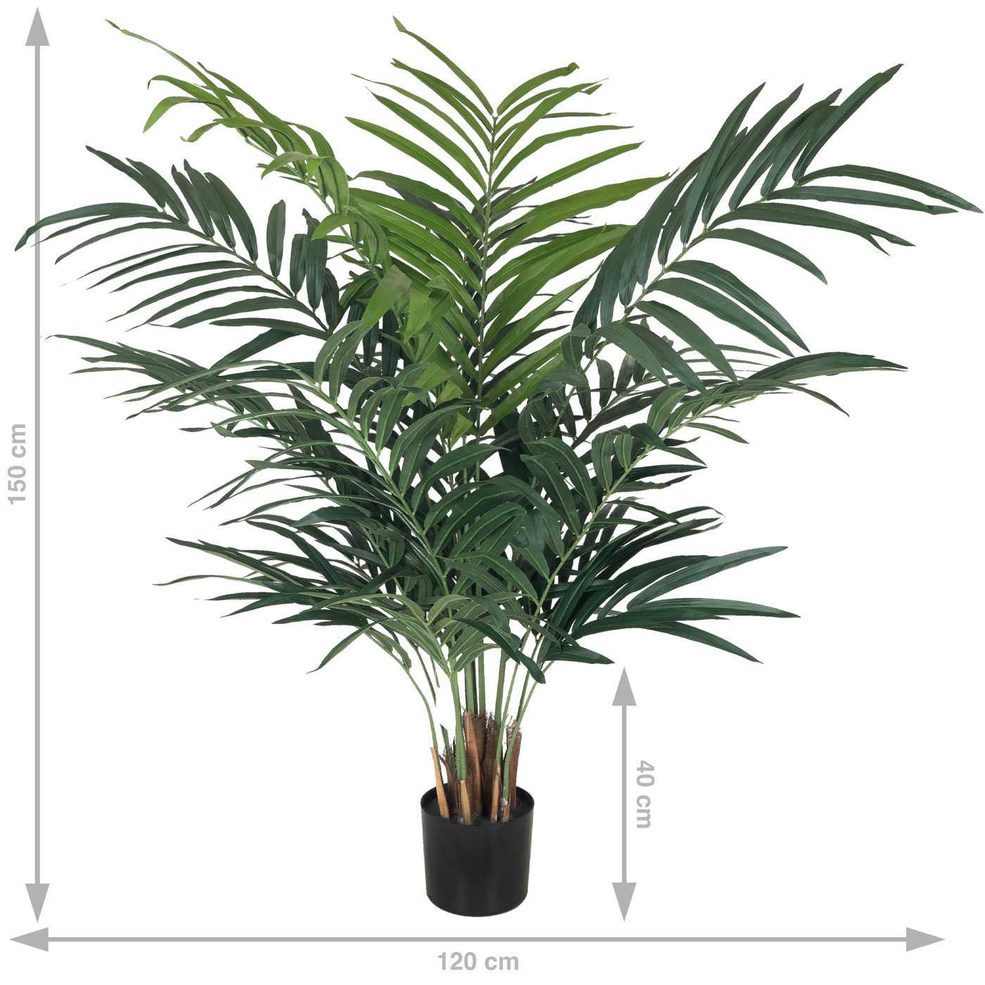 Palmier artificial H150cm Kentia cu 16 frunze