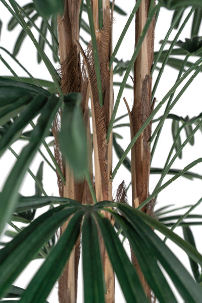 Palmier artificial H150cm Rhapis excelsa cu 60 frunze cu protectie UV